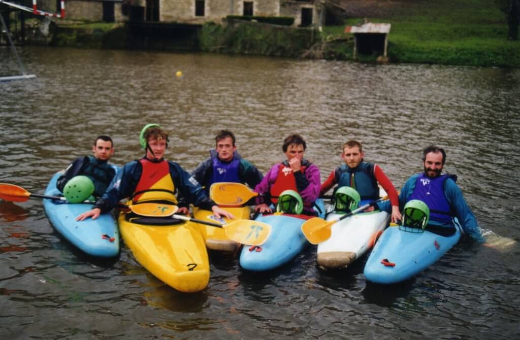 Les débuts du kayak polo à Vern